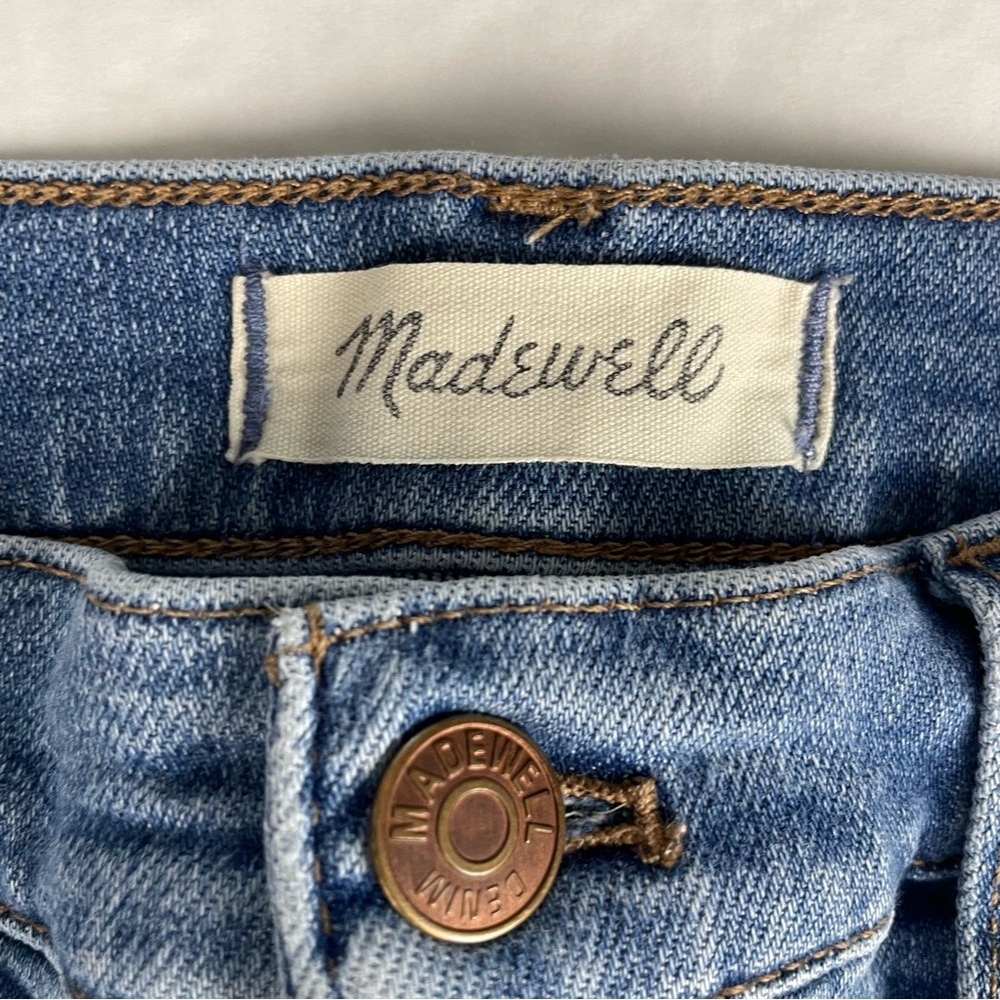 Madewell Mid Rise Denim Cut Off‎ Shorts Button Fly Size 31 - Picture 3 of 9